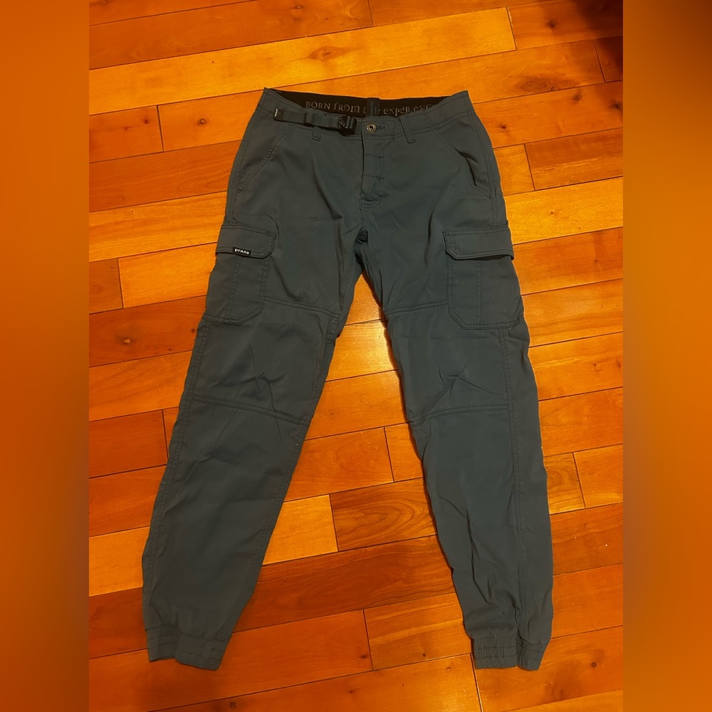 PrAna Blue Cargo Joggers - Stretch Zion